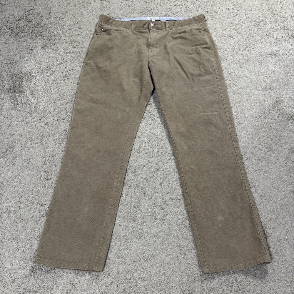 Peter Millar Pants Men 35x29 Brown 5 Pocket Superior Soft Corduroy Stretch Crown